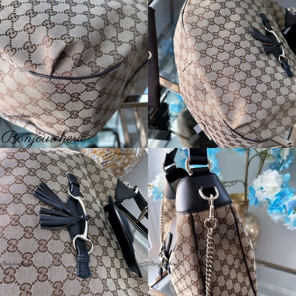 Authentic Gucci Signature Brown and Cream Shoulder Bag - Picture 7 of 12